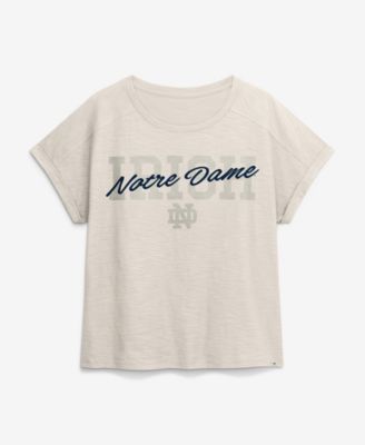 Women's Natural Notre Dame Fighting Irish Hometown Premium Oversized Boxy T-Shirt