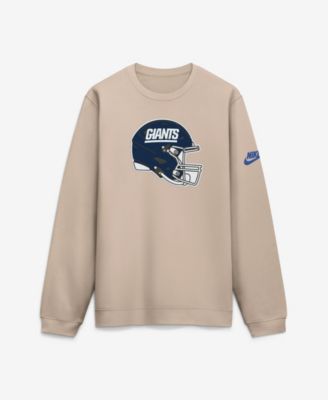 Men's Sand New York Giants I-Formation Rewind Club Crew Sweatshirt