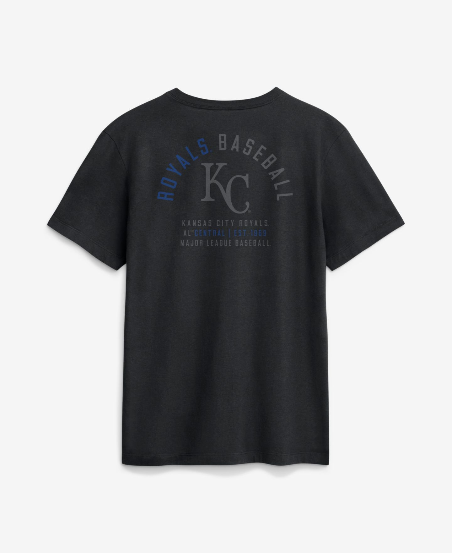 Мужская футболка Nike Black Kansas City Royals Split Logo — фото 2