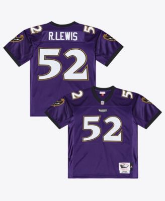 Men's Ray Lewis Purple Baltimore Ravens 1996 Authentic Throwback Jersey