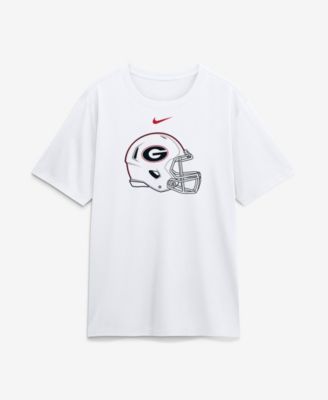 Men's White Georgia Bulldogs Whiteout Helmet T-Shirt