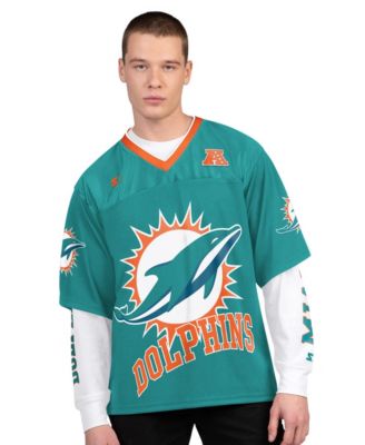 Men's Aqua/White Miami Dolphins Short Sleeve & Long Sleeve T-Shirt Combo Pack
