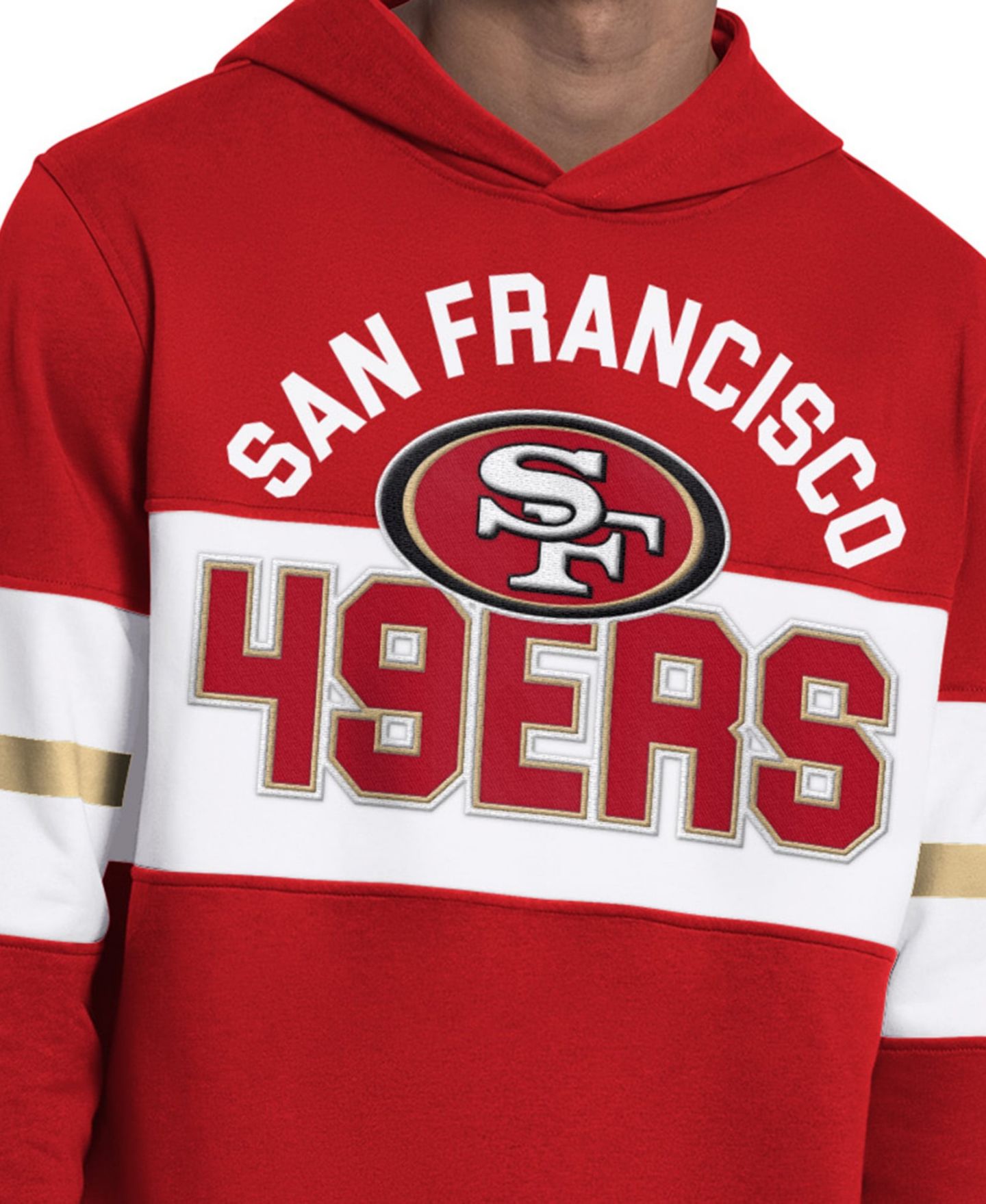 Мужское худи Starter Scarlet San Francisco 49ers Fullback Jersey — фото 3