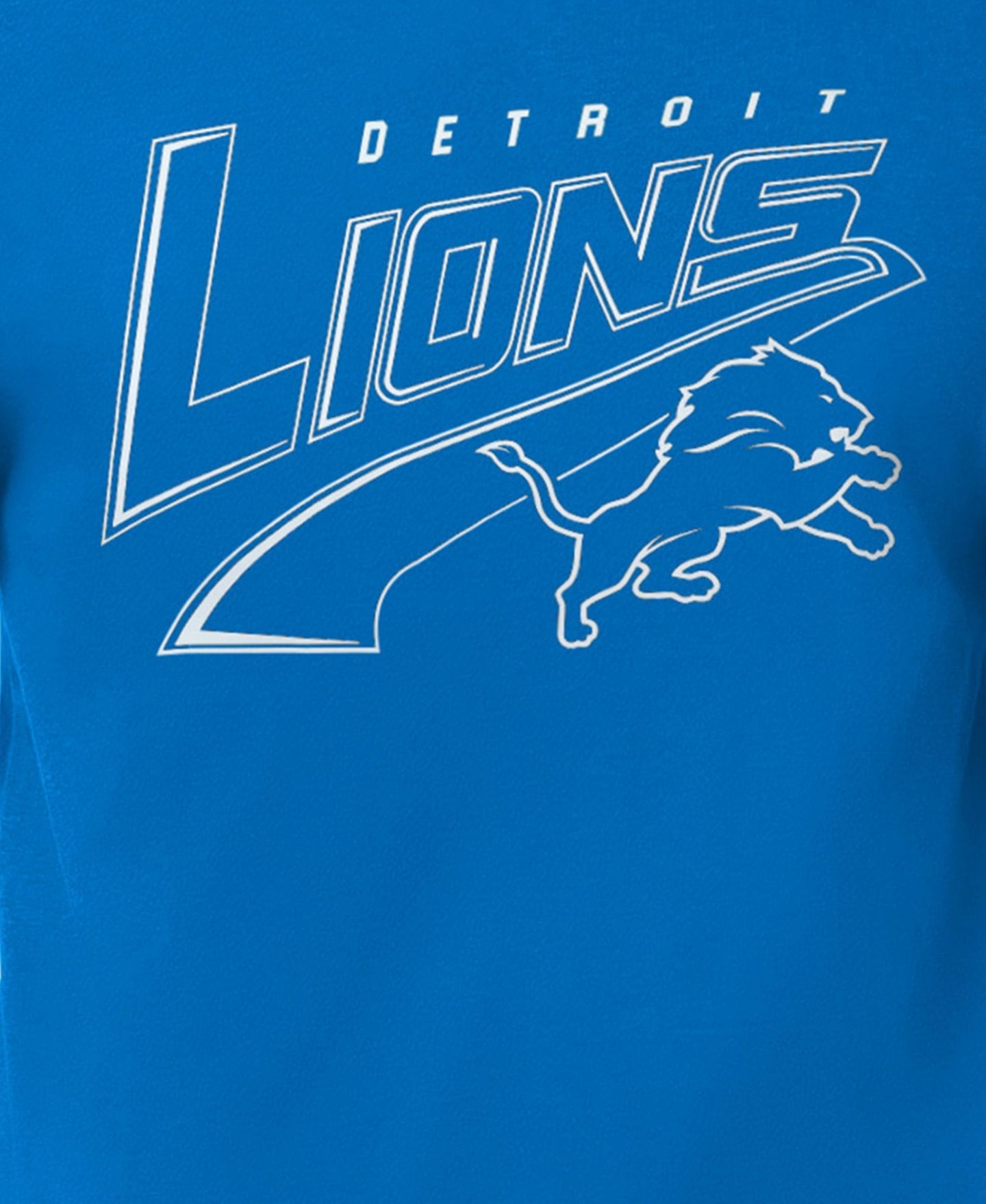 Мужская футболка Starter Blue Detroit Lions Modern Tailsweep Graphic — фото 3