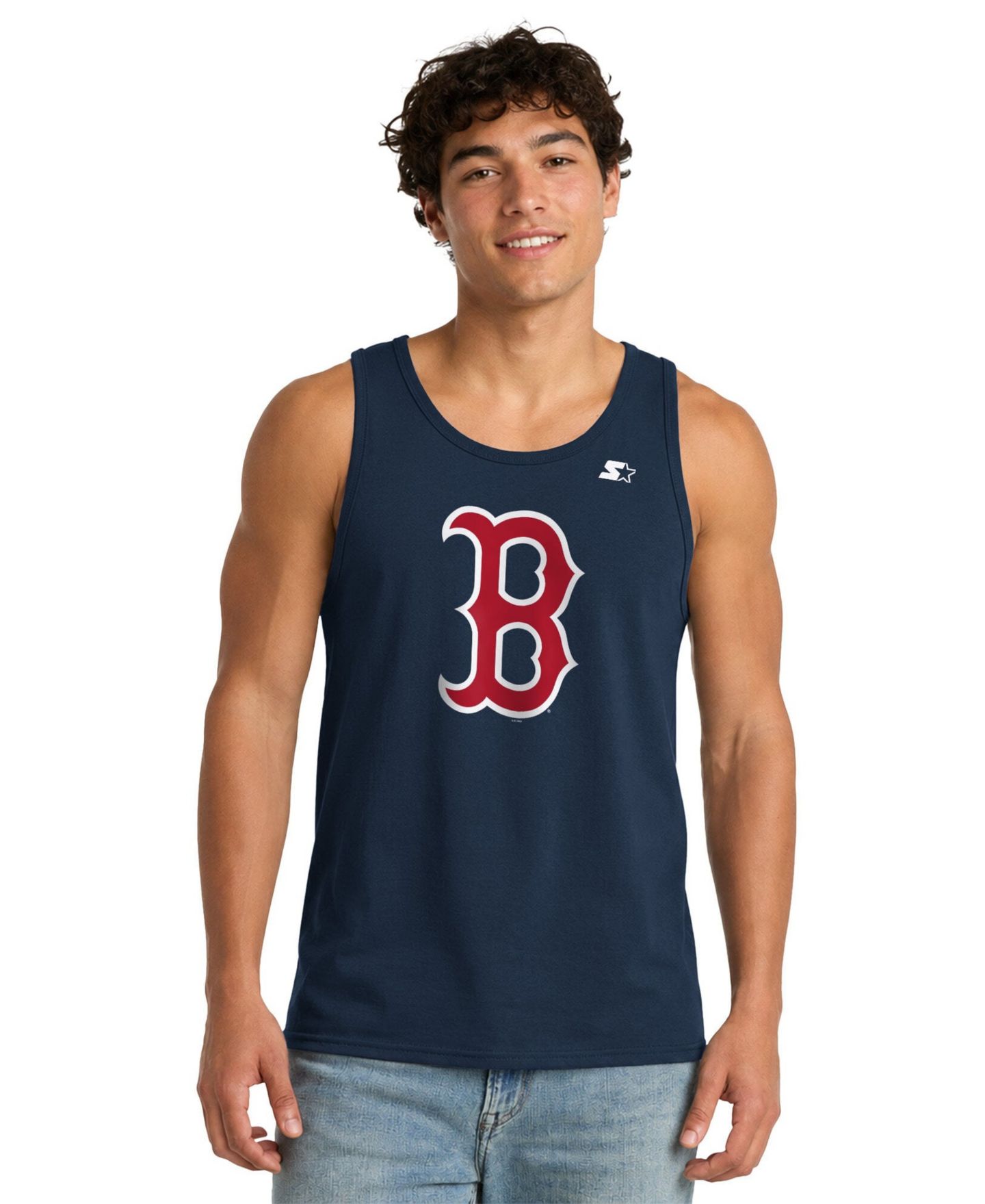 Мужской топ Starter Navy Boston Red Sox — фото 1