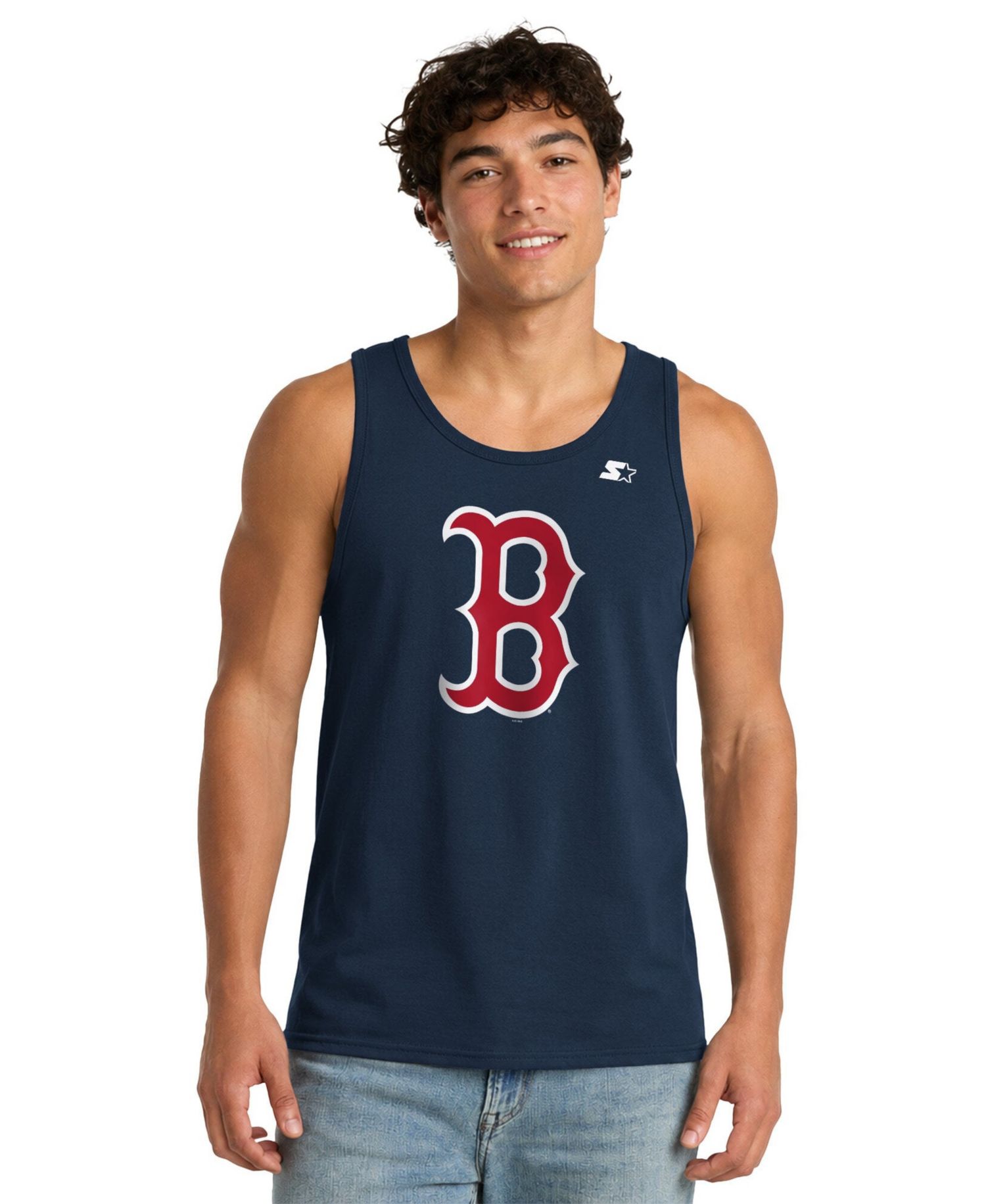 Men's Navy Boston Red Sox Tank Top