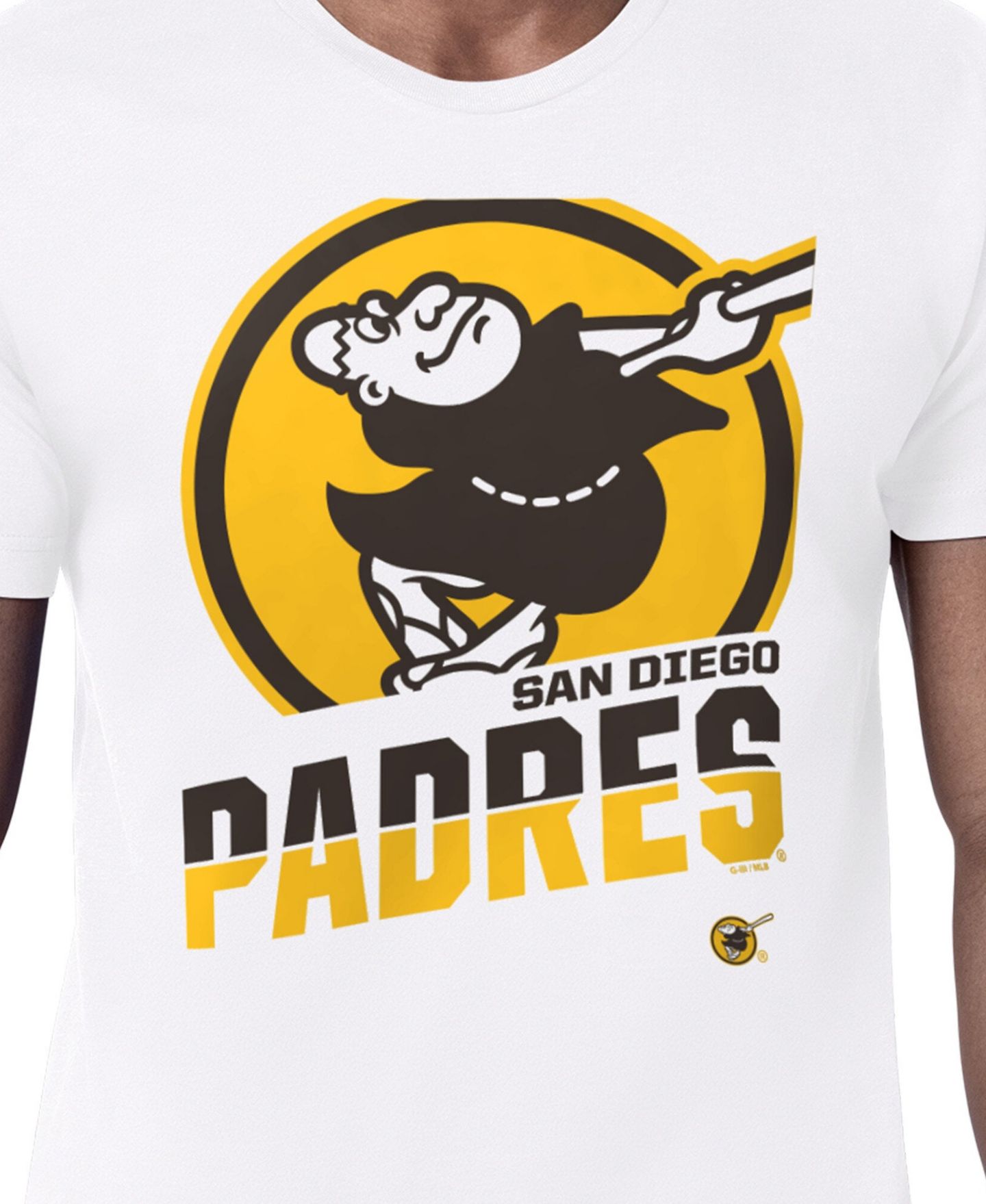 Мужская футболка Starter White San Diego Padres Logo Zoom — фото 3