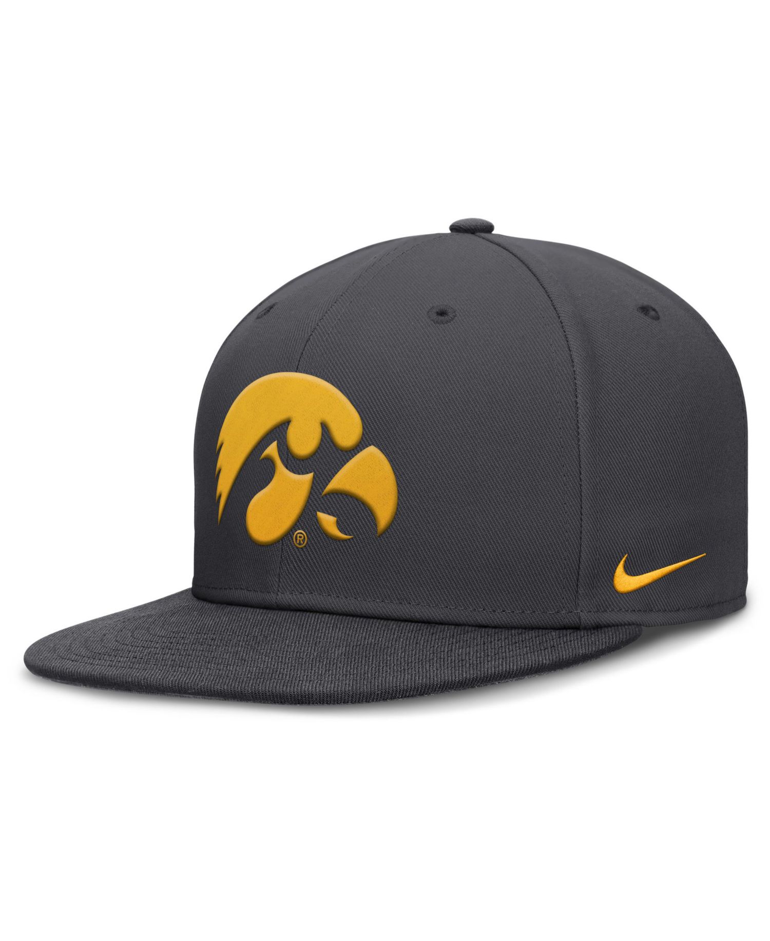 Men's Anthracite Iowa Hawkeyes Pro Dri-FIT Fitted Hat