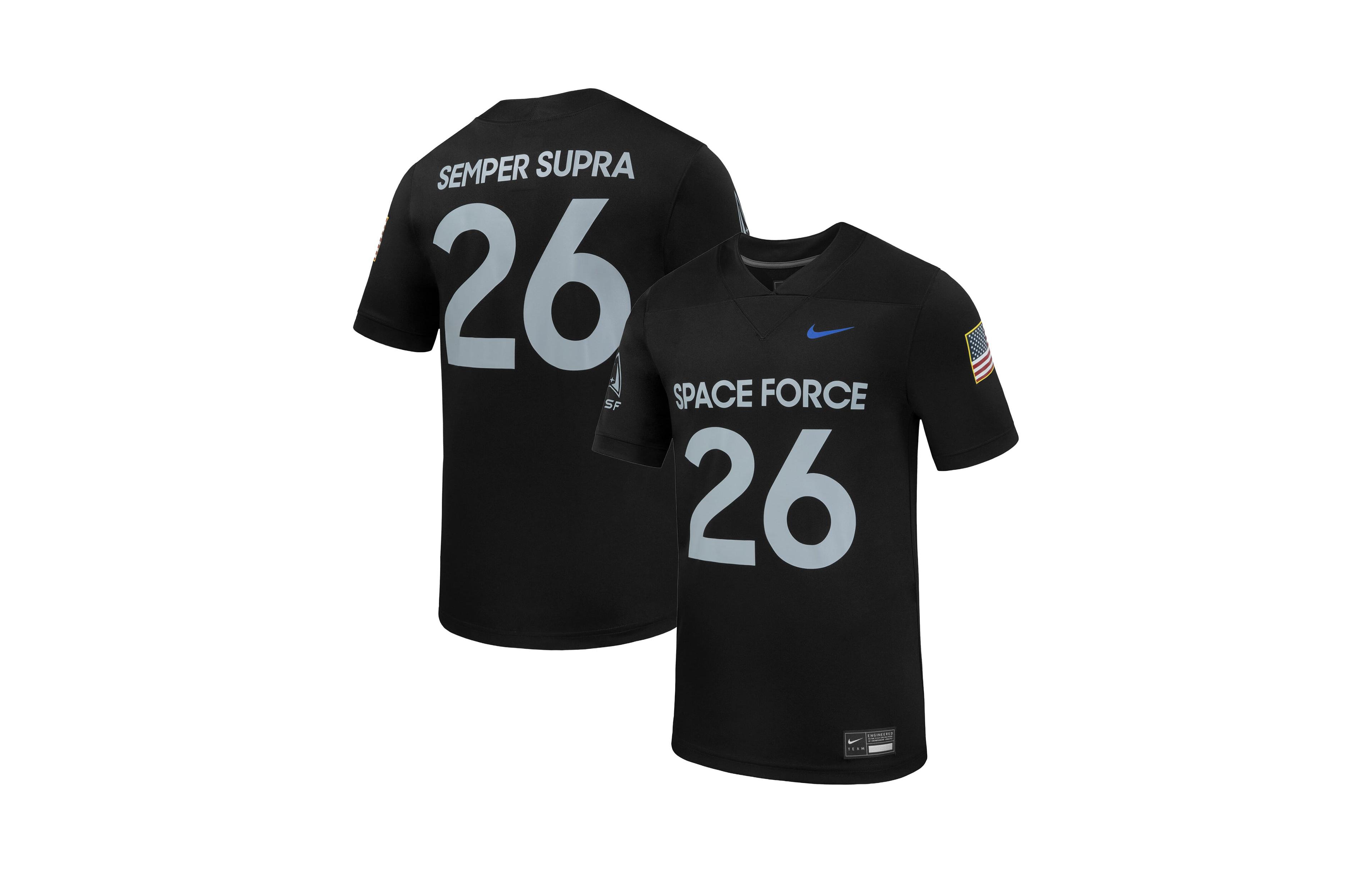 Nike Men's Air Force Falcons Space Replica V-Neck Football Jersey