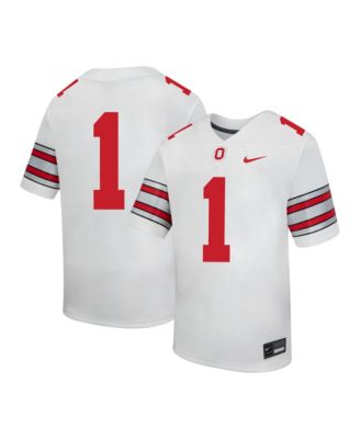 Preschool #1 White Ohio State Buckeyes  Replica Football Jersey