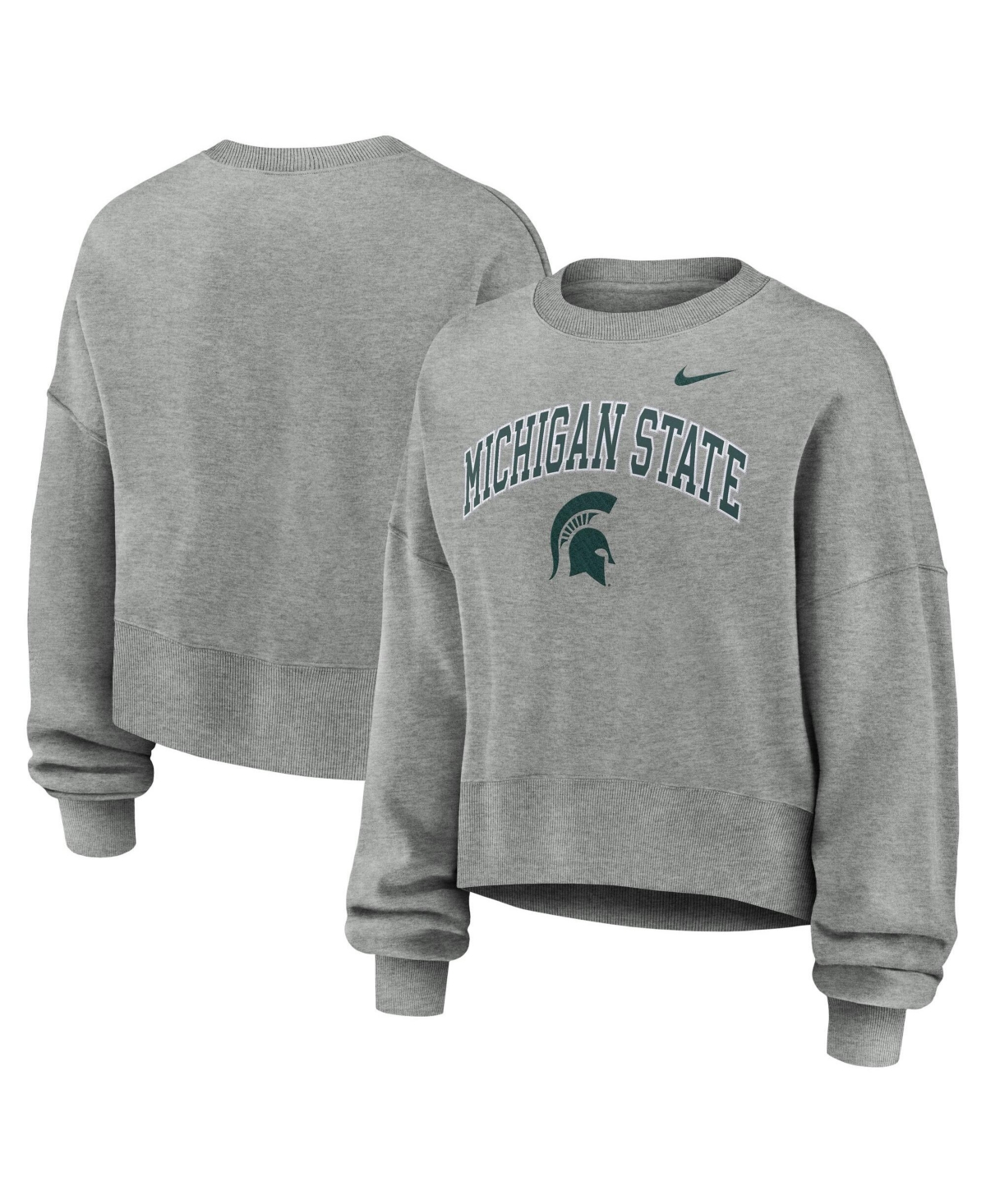 Nike Women's Michigan State Spartans Phoenix Arch Oversized Fleece Sweatshirt