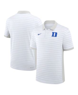 Men's White Duke Blue Devils 2026 Early Season Coaches Sideline Victory Stripe Dri-FIT Polo