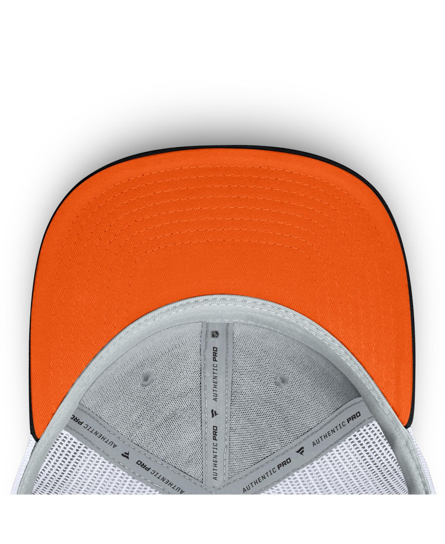 Мужская кепка Fanatics Orange/White Philadelphia Flyers Authentic Pro Rink Adjustable Hat — фото 5