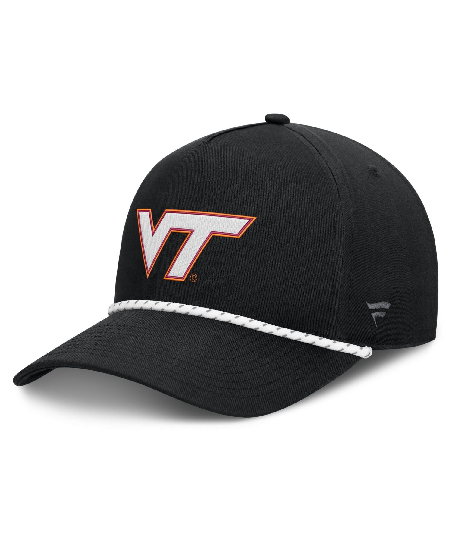 Men's Black Virginia Tech Hokies Undertone Rope Adjustable Hat