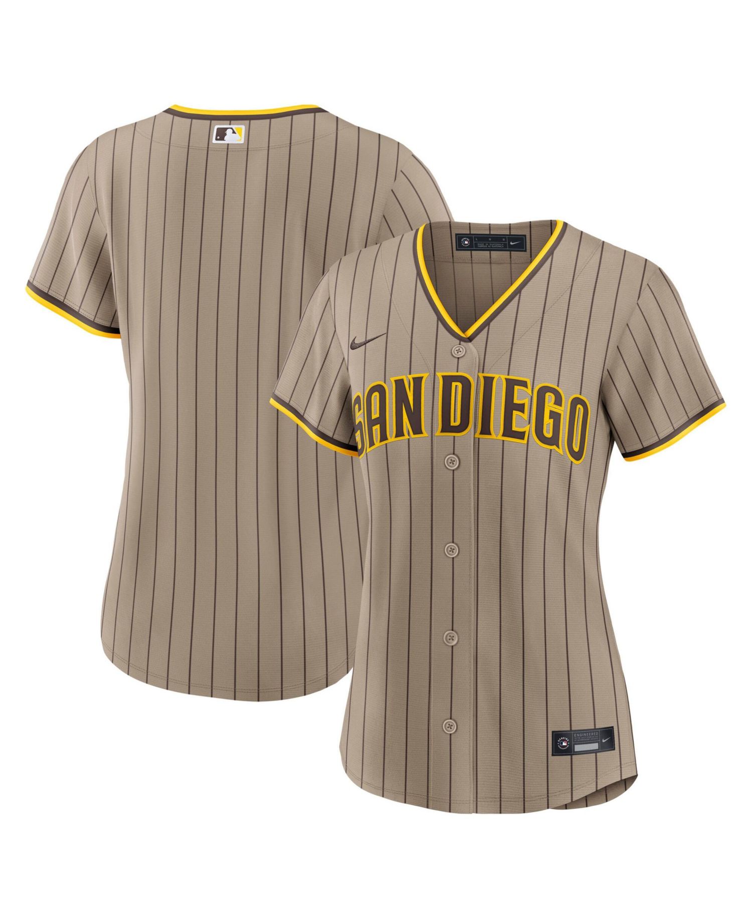 Women's Sand San Diego Padres Alternate Replica Jersey
