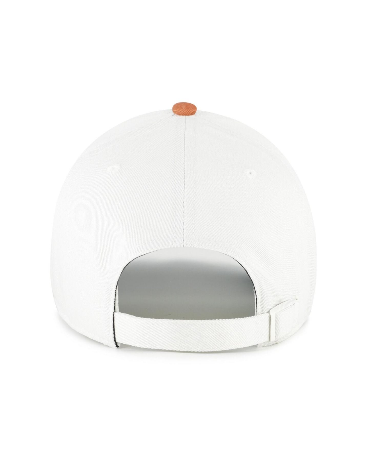 Мужская кепка '47 Brand White/Texas Orange Texas Longhorns Contemporary Basics Two Tone Clean Up Adjustable Hat — фото 3