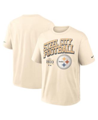 Men's Natural Pittsburgh Steelers Vintage Mod Blown Away Max90 T-Shirt