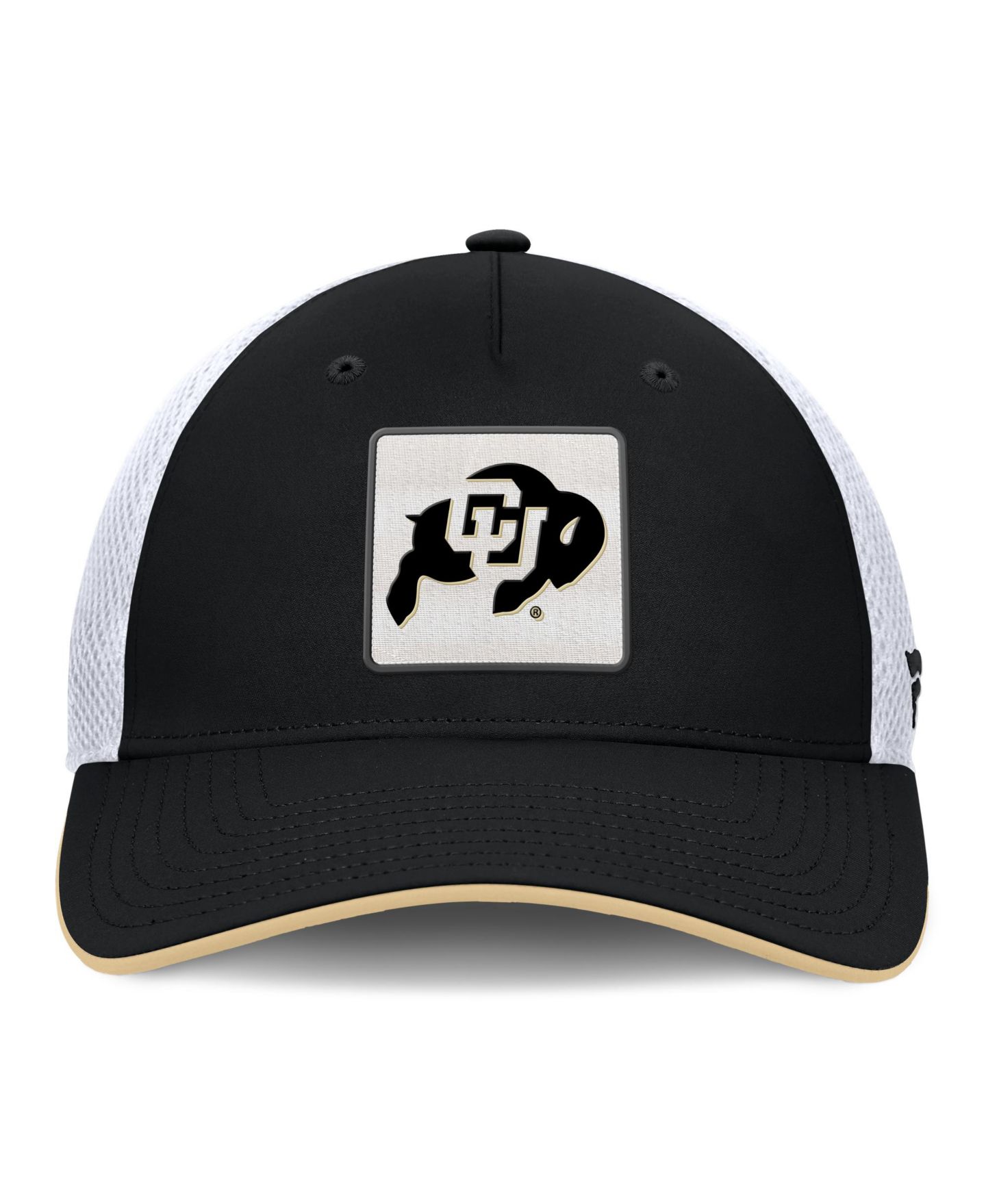 Мужская кепка Fanatics Black Colorado Buffaloes 5-Panel Matter Flex Hat — фото 2