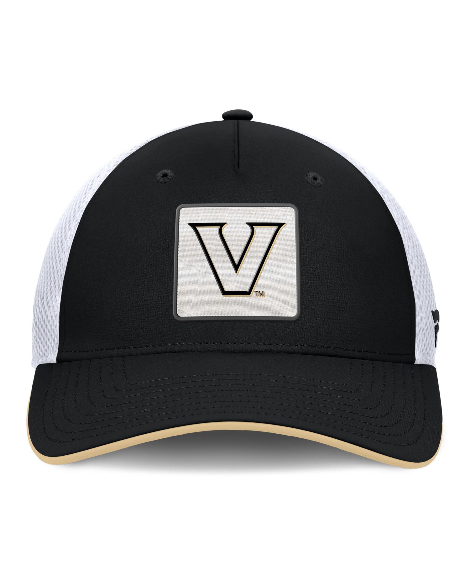 Men's Black Vanderbilt Commodores 5-Panel Matter Flex Hat