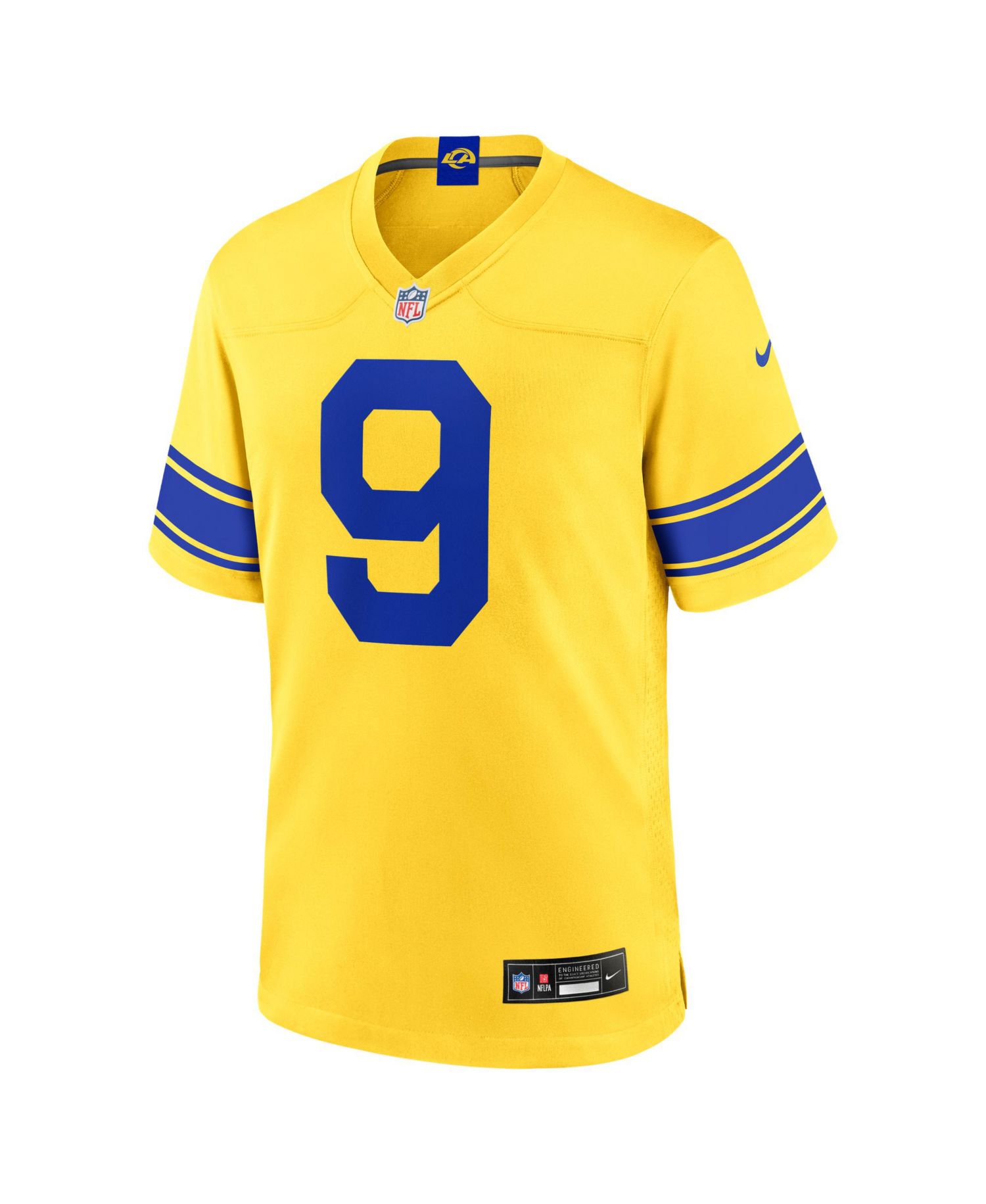 Men's Matthew Stafford Los Angeles Rams Classic Sol Game Jersey