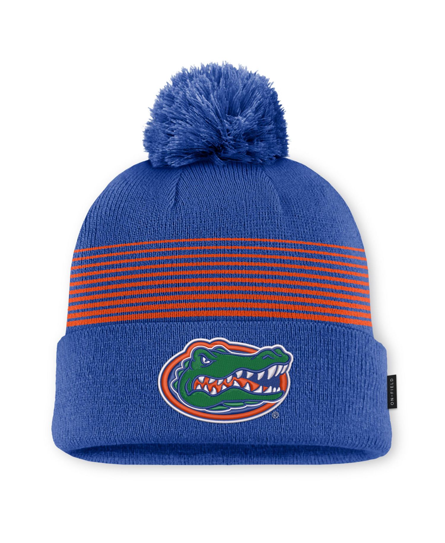 Men's and Women's Royal Florida Gators 2026 On-Field Cuffed Knit Hat with Pom