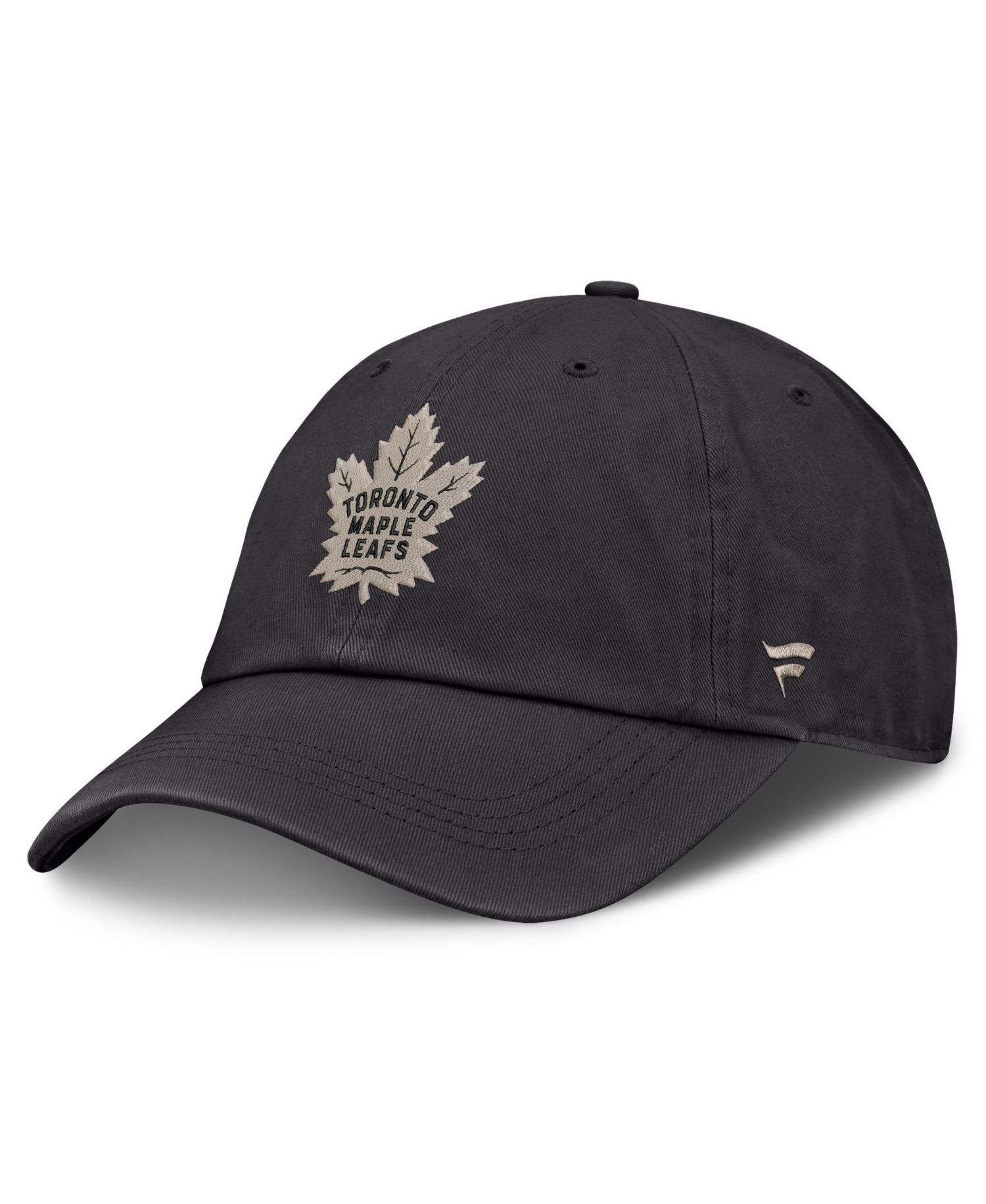 Men's Charcoal Toronto Maple Leafs Road Phantom Washed Adjustable Hat