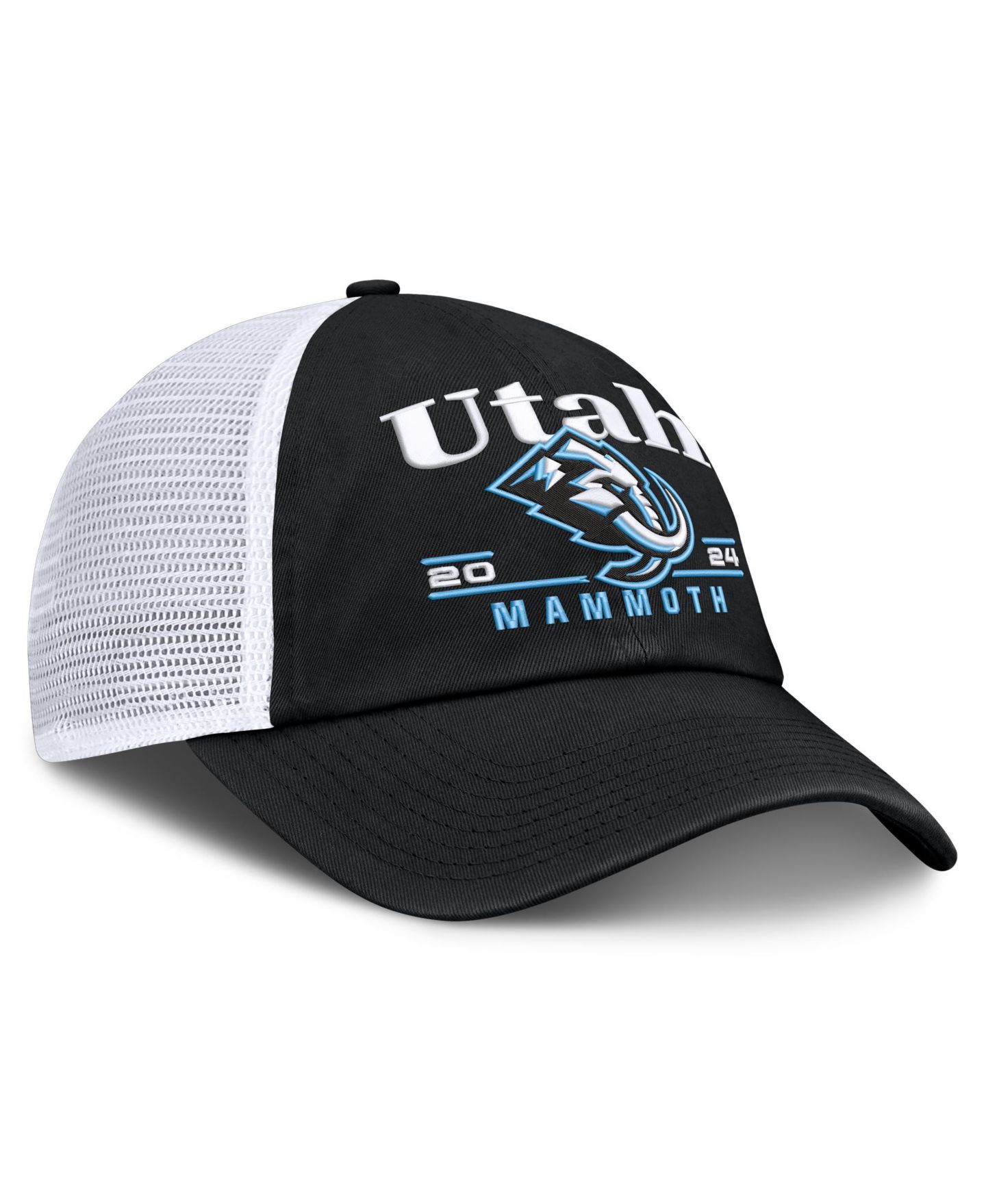 Мужская кепка Fanatics Black Utah Mammoth Fundamental Underline Trucker Adjustable Hat — фото 3
