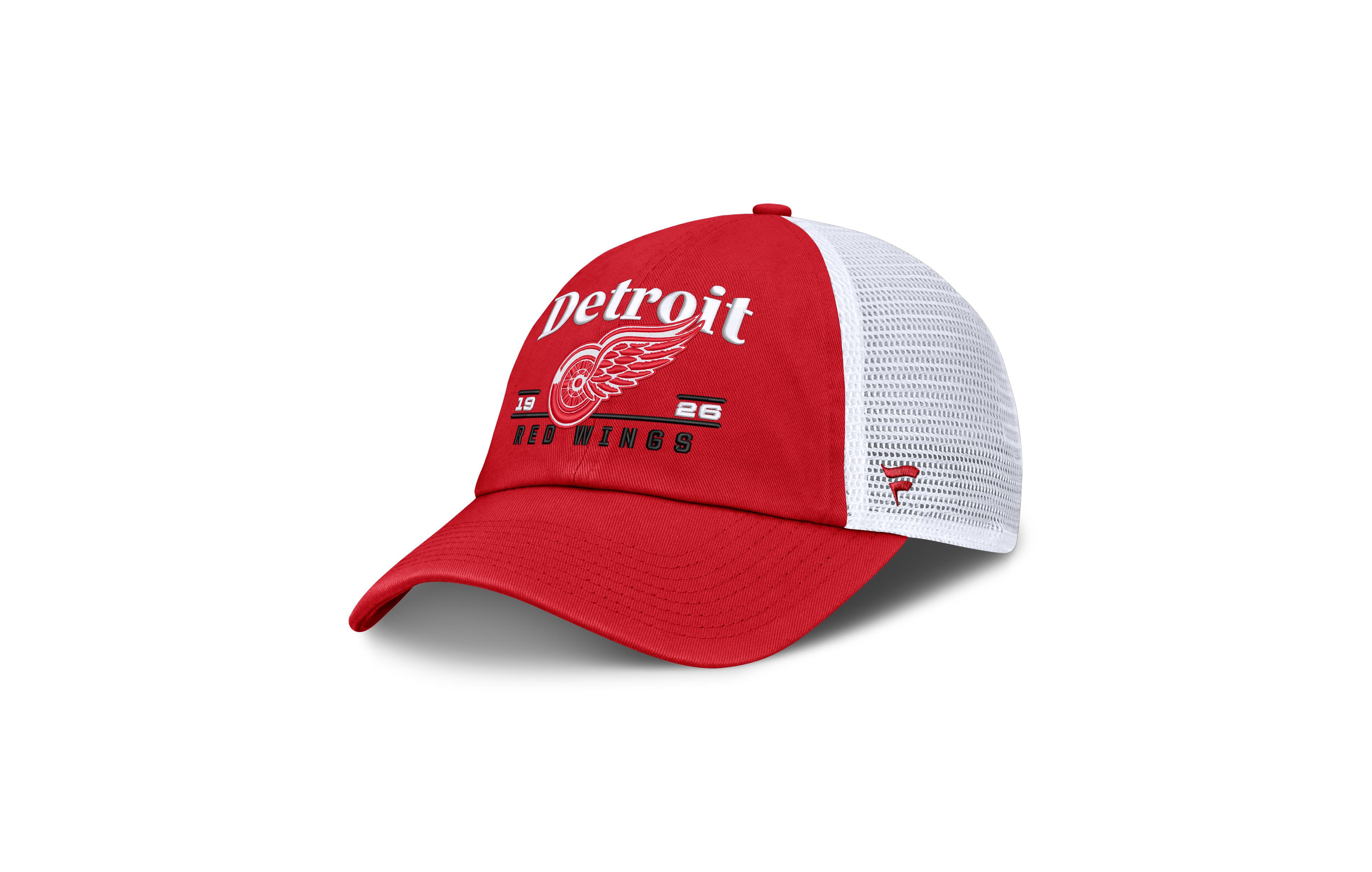 Fanatics Detroit Red Wings Fundamental Underline Adjustable Trucker Cap