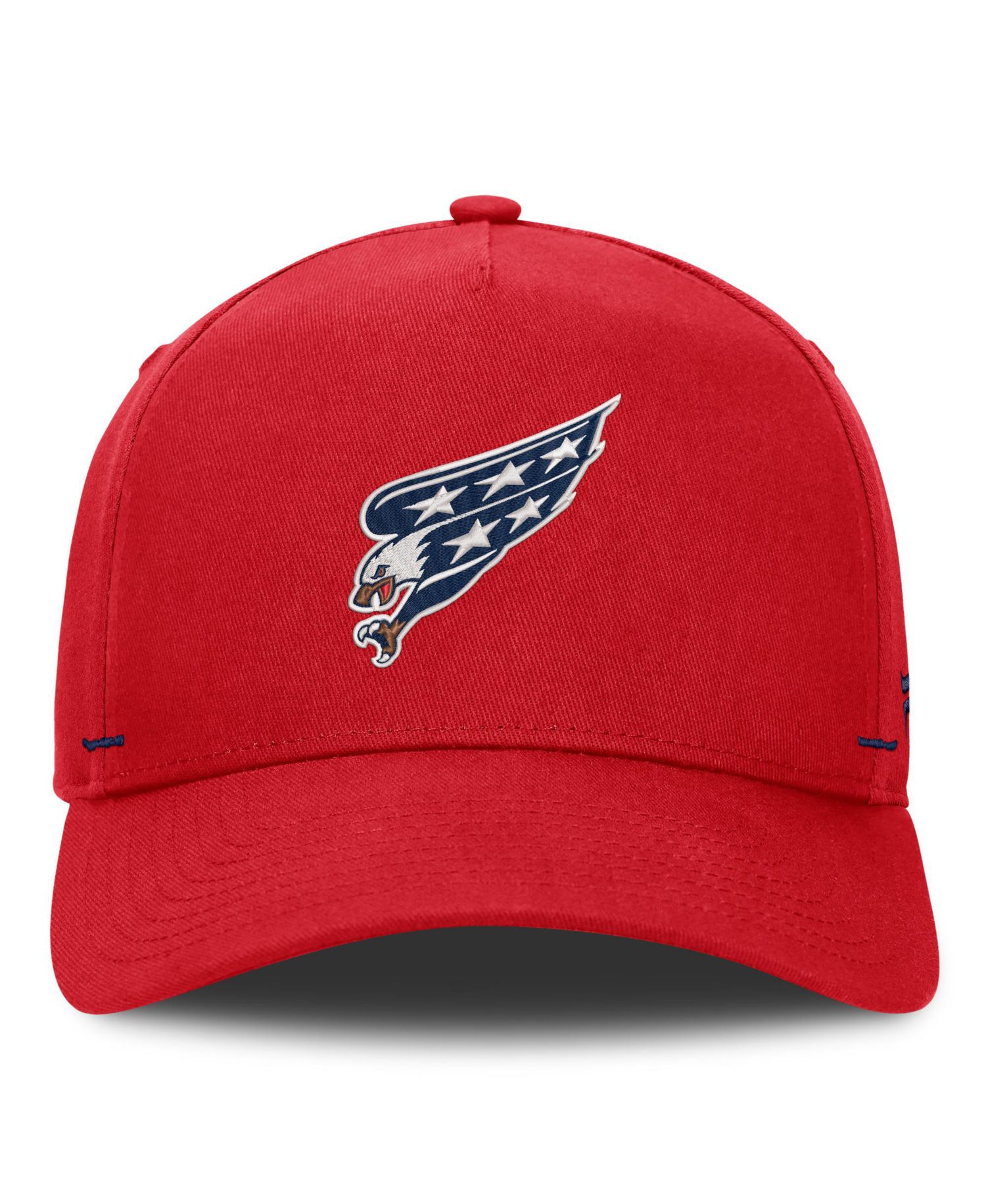 Men's Red Washington Capitals Alternate Authentic Pro Rink A-Frame Adjustable Hat