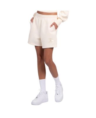 Women's Cream Minnesota Vikings Travel Pastels Fleece Short