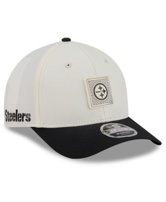 Big Boys and Girls Cream/Black Pittsburgh Steelers 2026 Training Camp 9FORTY M-Crown Adjustable Hat