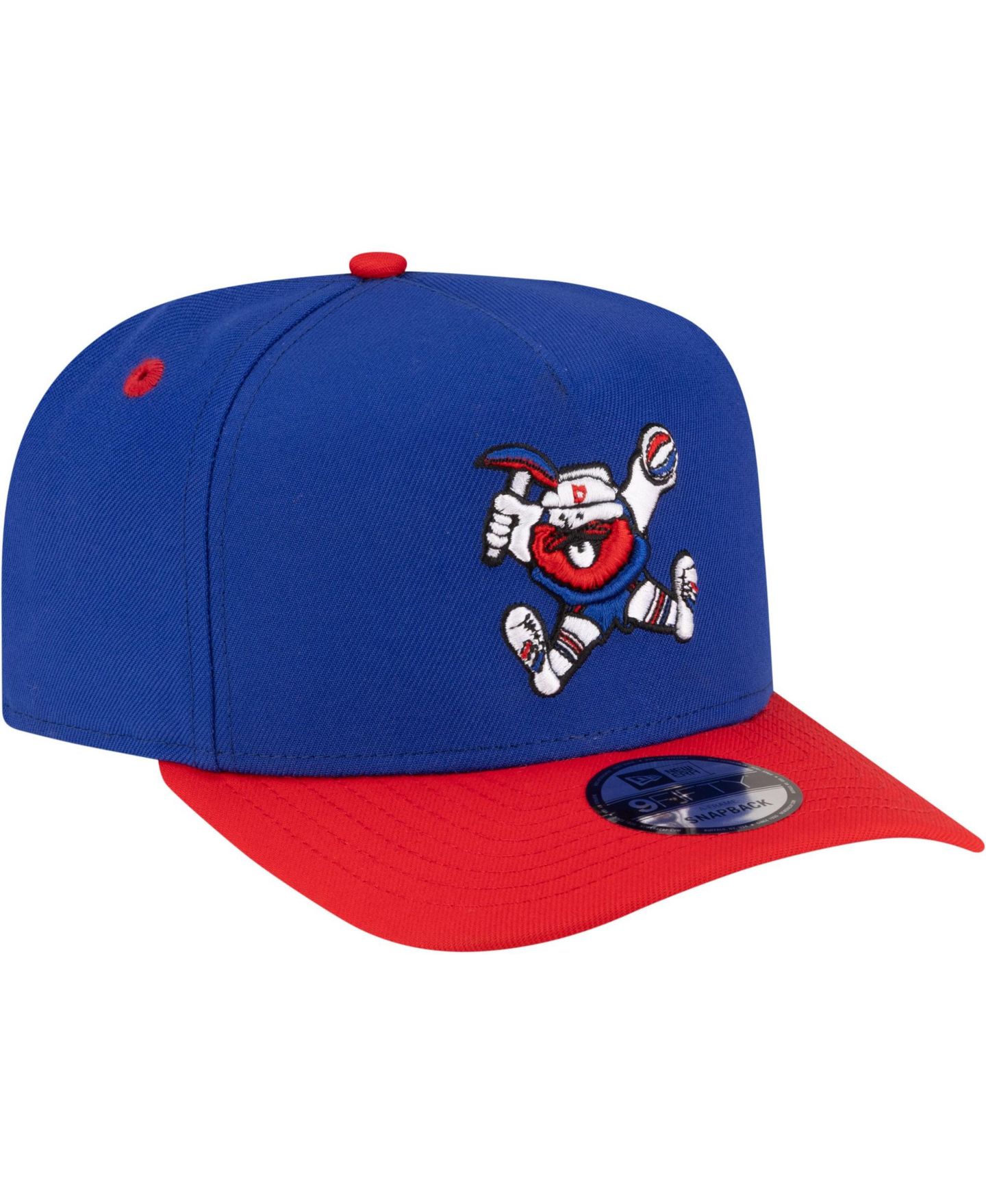 Мужская кепка New Era Royal/Red Denver Nuggets 80s Throwback A-Frame 9FIFTY Snapback Hat — фото 3