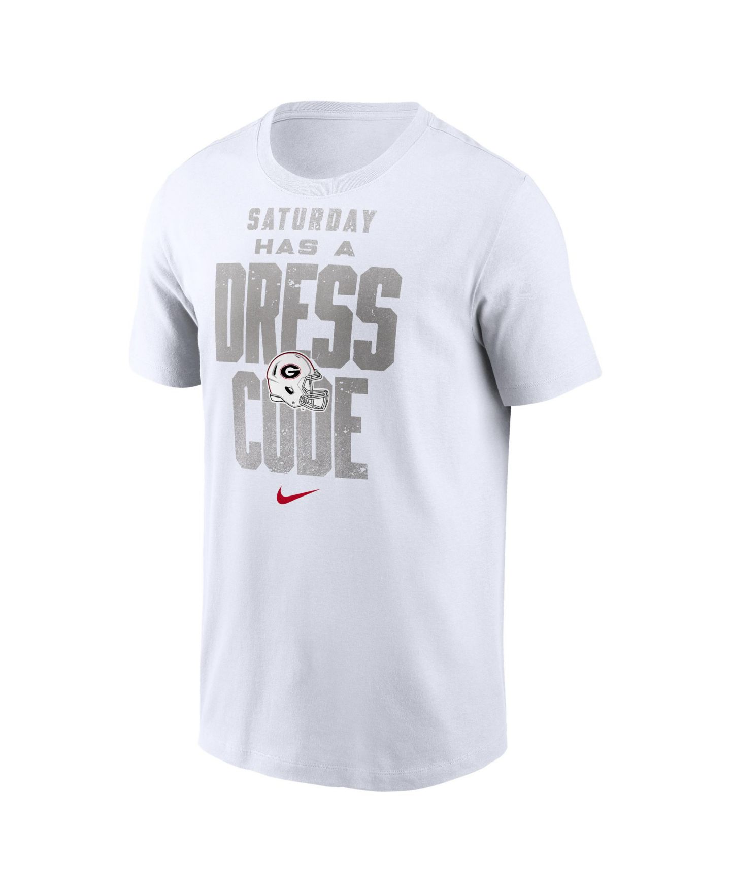 Мужская футболка Nike White Georgia Bulldogs Whiteout Dress Code — фото 3
