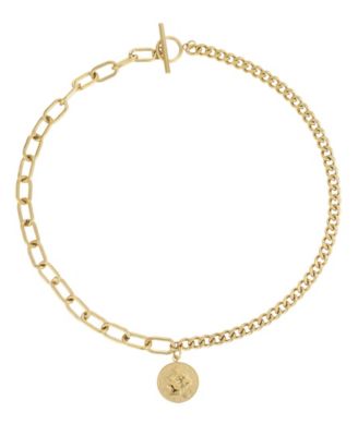 Two-Tone Coin Necklace