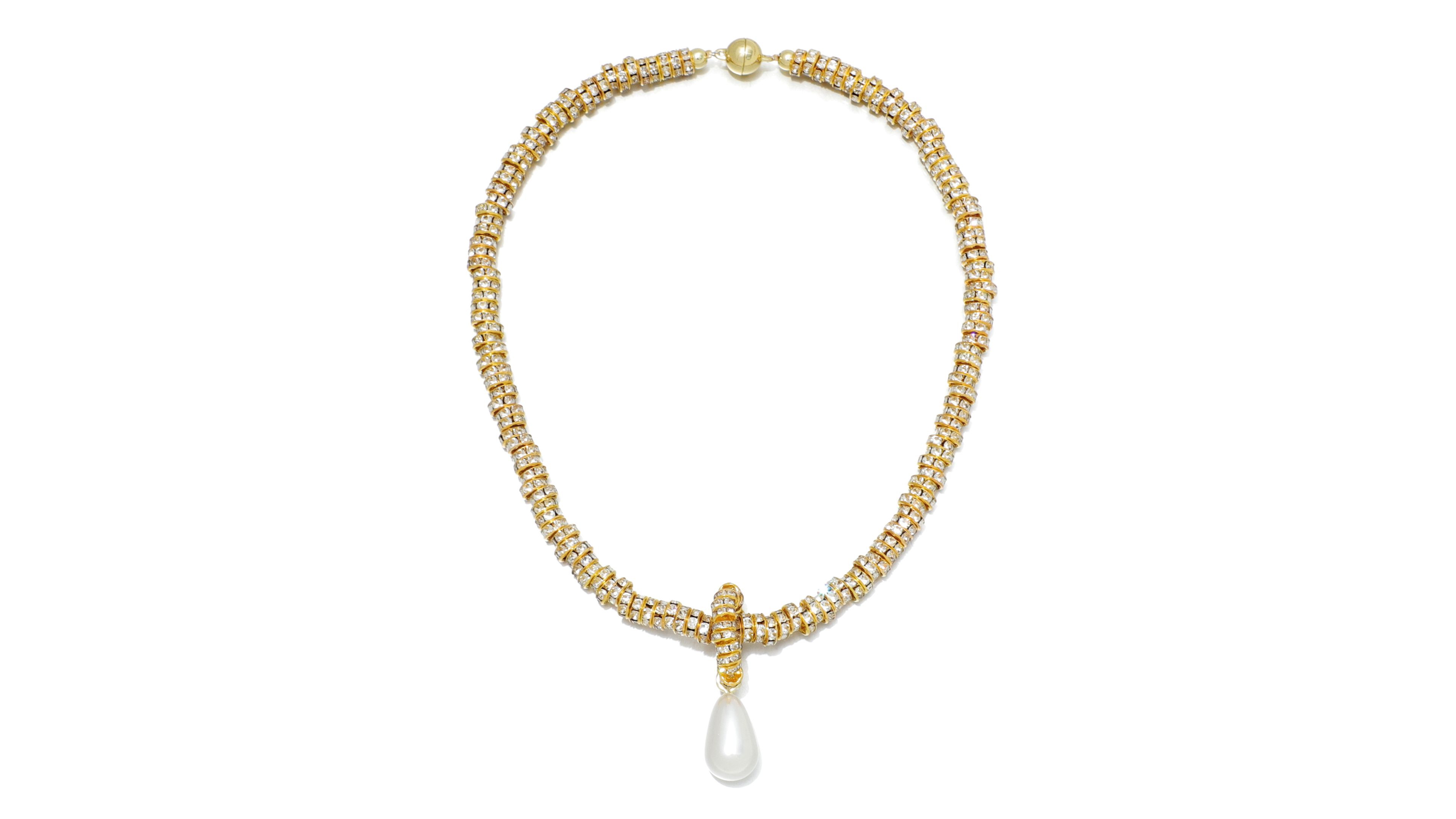 Adornia Imitation Pearl Magnetic Wrap Necklace