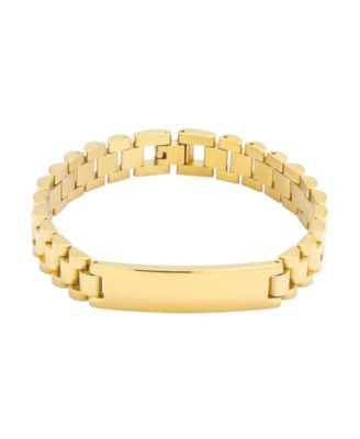 Men's Gold-Tone Stainless Steel Link & Chain Bracelet