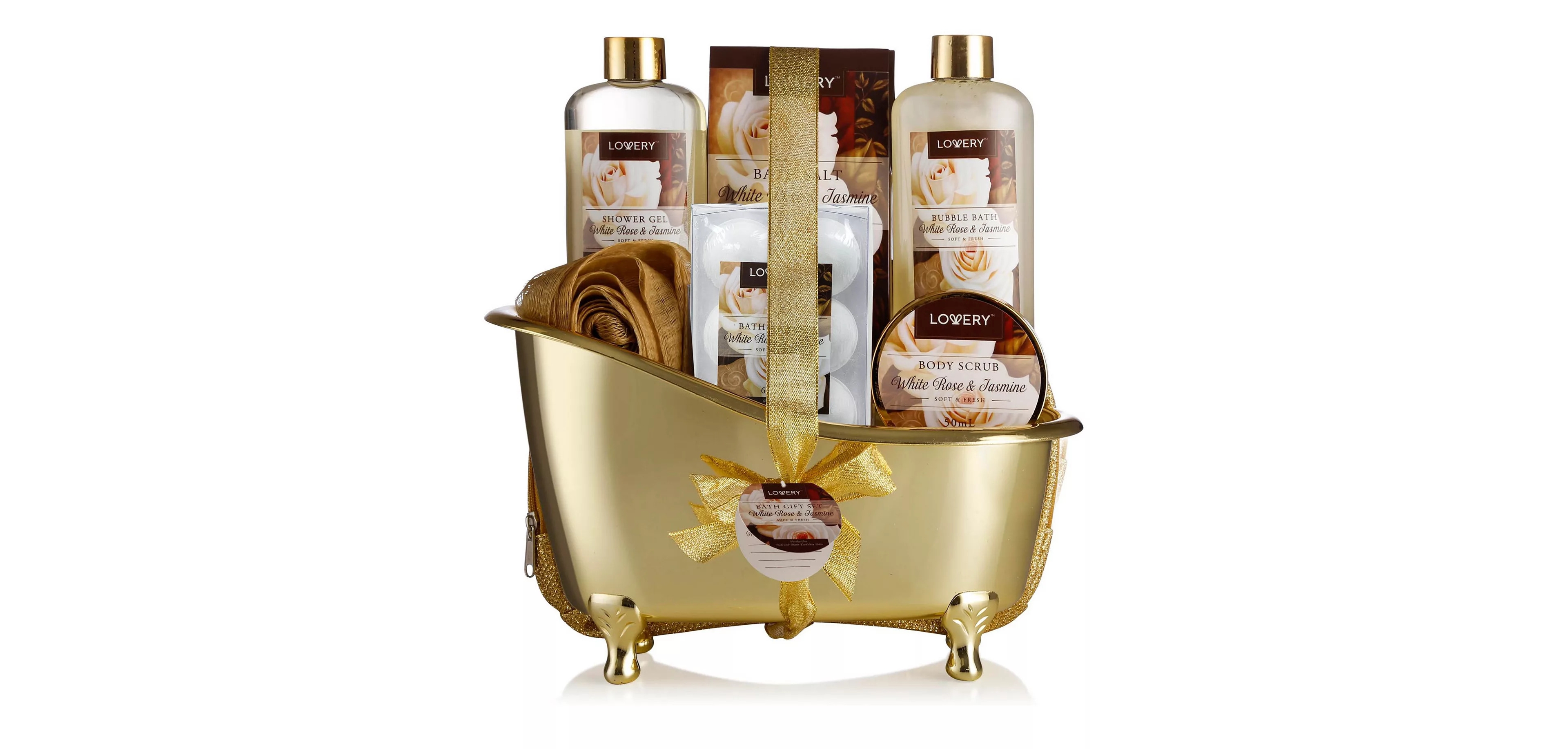 Lovery 8 Piece White Rose Jasmine Body Care Gift Set