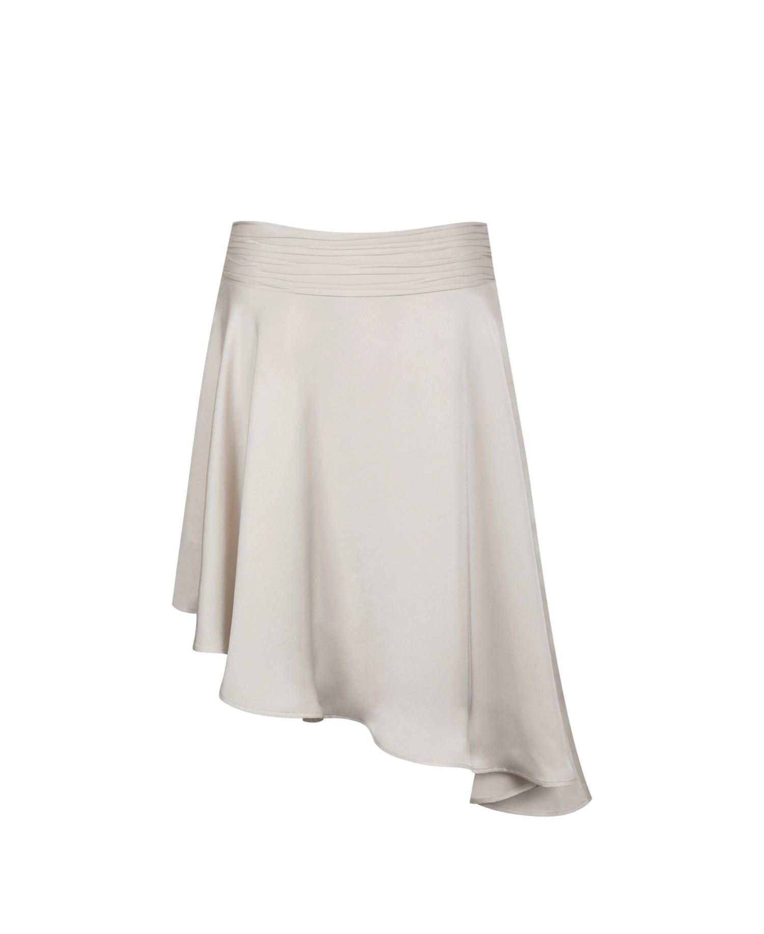 Women's Galina Midi Asymmetrical Satin Skirt