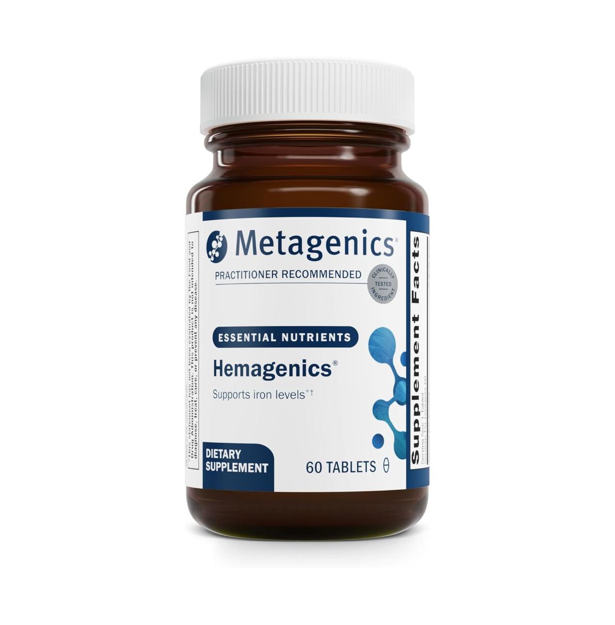 Metagenics Hemagenics Iron Supplement with B12, B6 and Folate Supports Red Blood Cell Formation