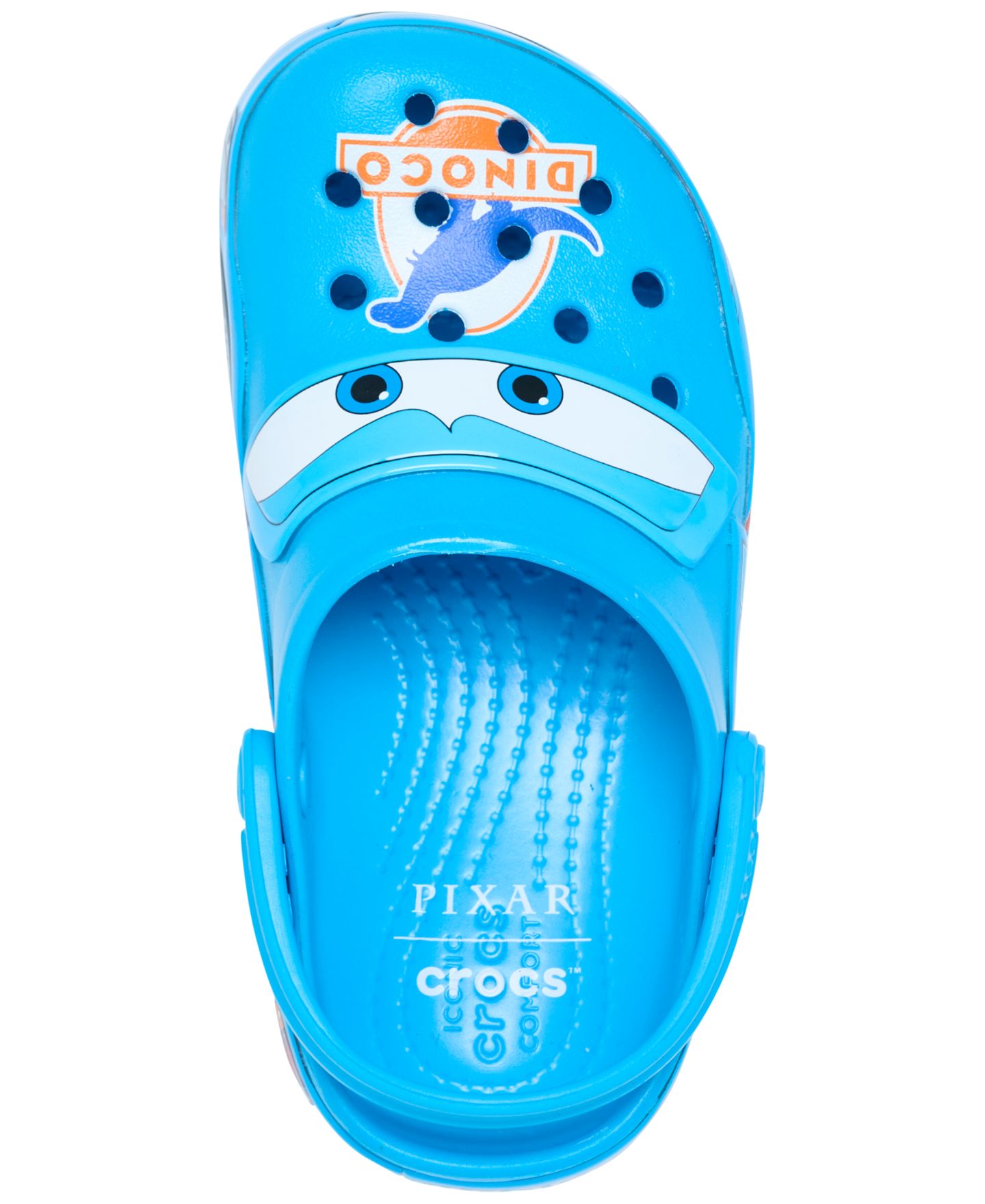 Сабо Crocs Dinoco Lightning McQueen Crocband Customizable with Jibbitz Charms Clogs from Finish Line для мальчиков-малышей, цвет: Синий — фото 5
