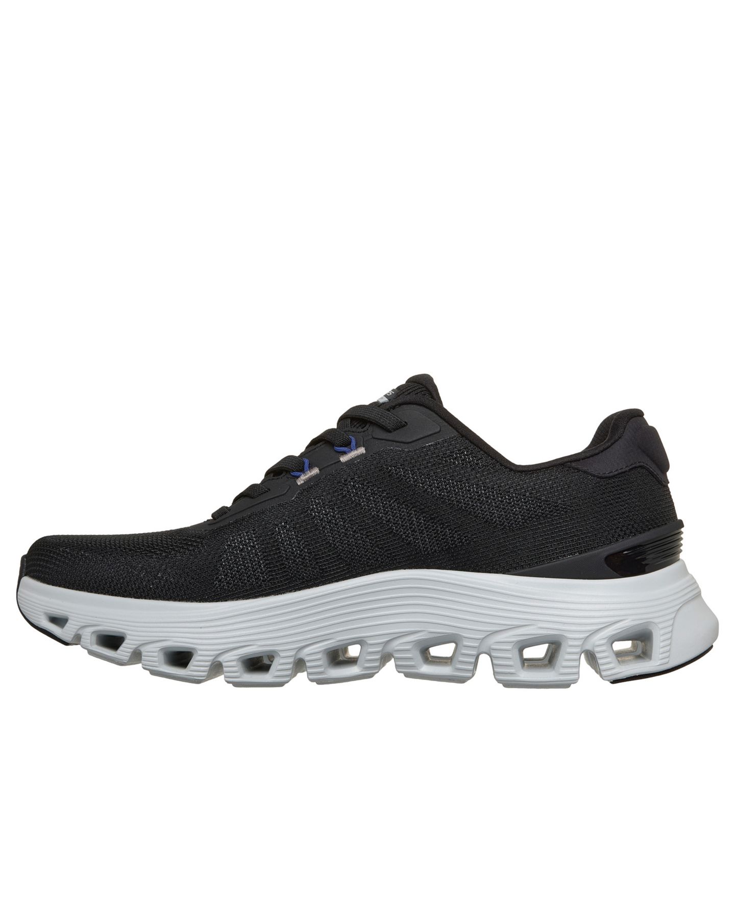 Мужские кроссовки Skechers Arch Fit Glide-Step Wave - Bremet Arch Support Casual, цвет: Чёрный / Серый — фото 3