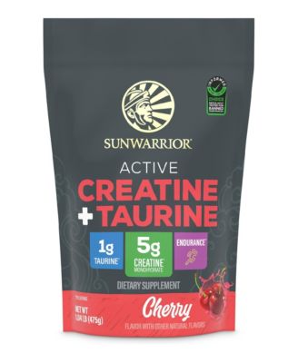 Active Creatine Plus Taurine Powder, Cherry Flavor, 475.2 Gram
