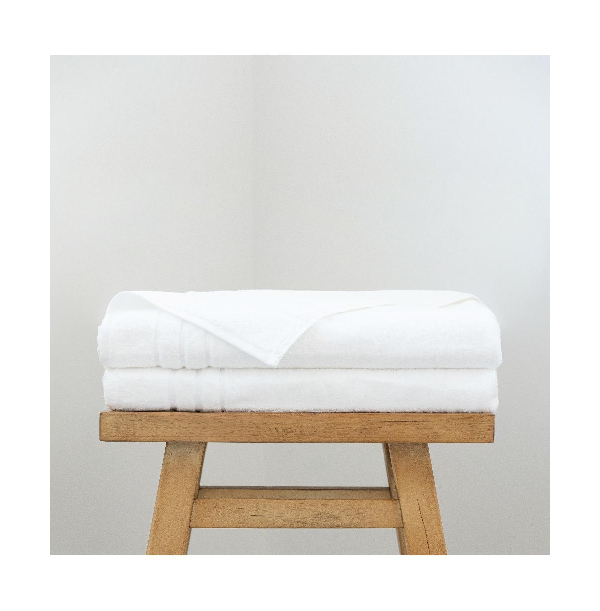 Cariloha Bath Sheet | Blush | 40"x70" | Turkish Cotton and Viscose Material Blend | Extra Smooth, Odor Resistant and Highly Absorbent - 2 pack / white