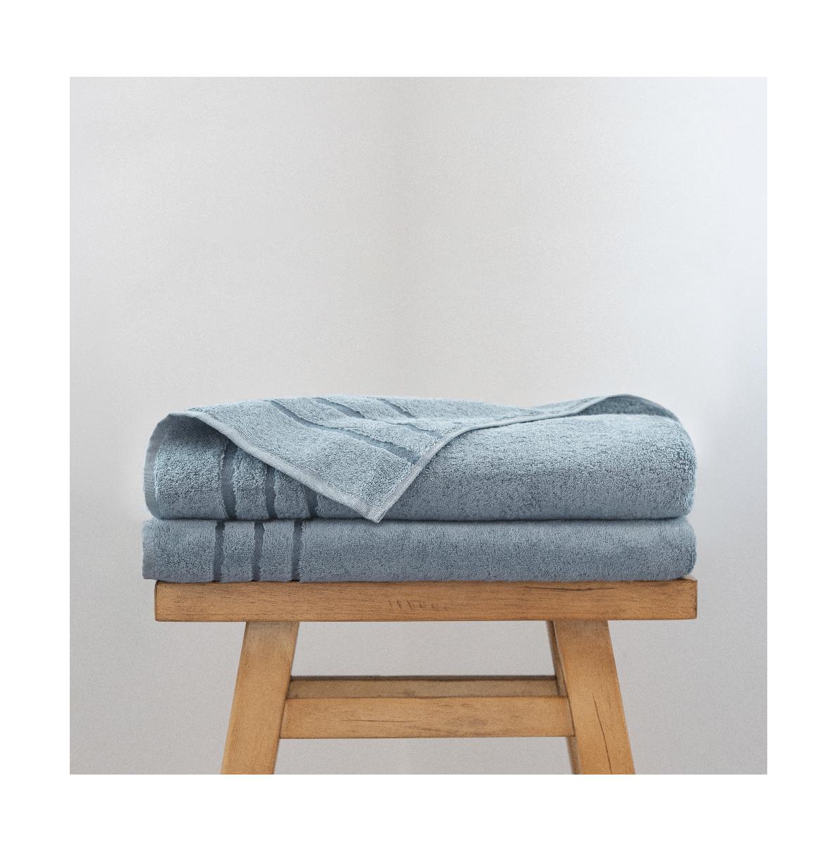 Cariloha Bath Sheet | Blush | 40"x70" | Turkish Cotton and Viscose Material Blend | Extra Smooth, Odor Resistant and Highly Absorbent - Ocean mist