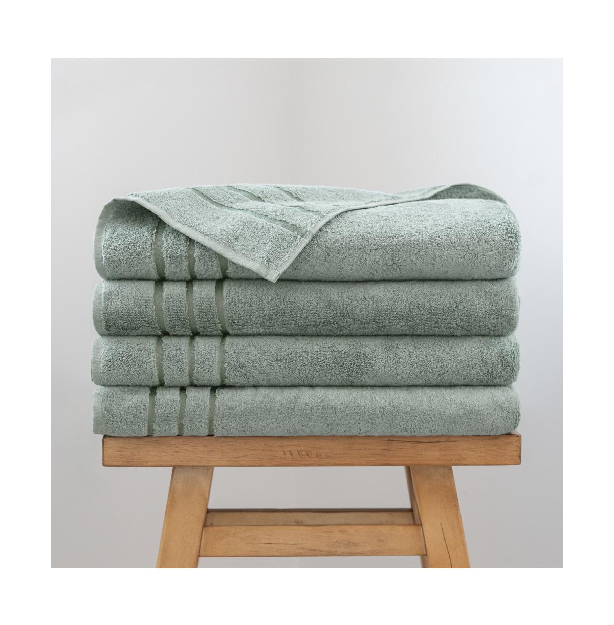 Cariloha Bath Sheet | Blush | 40"x70" | Turkish Cotton and Viscose Material Blend | Extra Smooth, Odor Resistant and Highly Absorbent - 4 pack / ocean