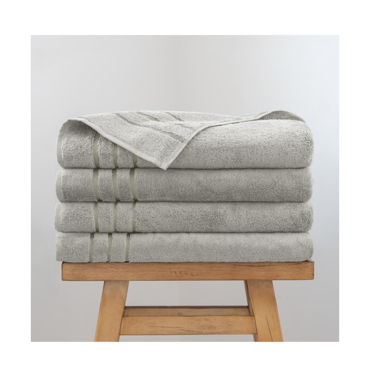 Cariloha Bath Sheet | Blush | 40"x70" | Turkish Cotton and Viscose Material Blend | Extra Smooth, Odor Resistant and Highly Absorbent - 4 pack / harbo