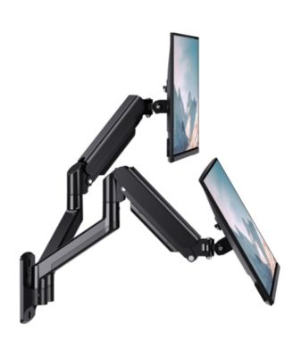 Full Motion Monitor Wall Mount Height Adjustable Tilt Swivel Rotation Desk Space Saving