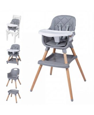 9-in-1 Convertible High Chair with Harness and Waterproof Cushion
