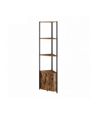 Corner Shelf, Corner Storage Cabinet, 5-Tier Shelving Unit, for Living Room, Bedroom, Kitchen, Bathroom