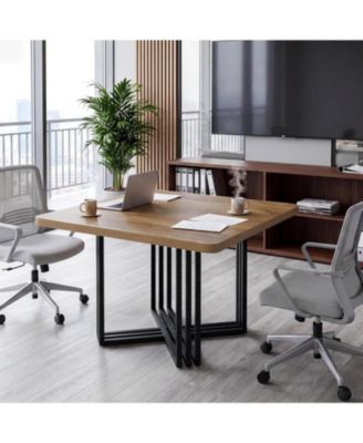 39.37" Rectangular Conference Table for 4 People